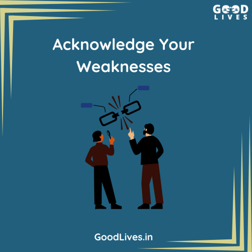 Acknowledge Your Weaknesses Acknowledge Your Weaknesses